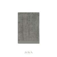 Jviva ผ้าขนหนูใยไผ่ 100% เช็ดผม (15x30นิ้ว) สีเทา Grey Fieldstone
