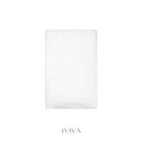 Jviva ผ้าขนหนูใยไผ่100% เช็ดตัว ไซส์ S (24x48นิ้ว) สีขาว White Crystal