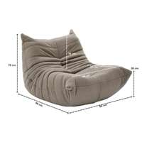 โซฟาสูญญากาศ Stara Soft Muffin Sofa (สีน้ำตาลเข้ม)