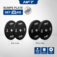 SET แผ่นน้ำหนัก HFT รุ่น Bumper 30 KG. - Homefittools