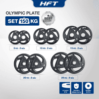 SET แผ่นน้ำหนัก HFT รุ่น Olympic 100 KG. - Homefittools