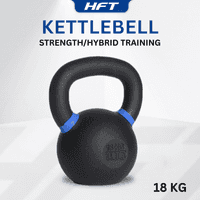 Kettlebell ดัมเบิ้ลหูหิ้ว สีดำด้าน 18 KG. - Homefittools