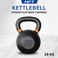 Kettlebell ดัมเบิ้ลหูหิ้ว สีดำด้าน 28 KG. - Homefittools