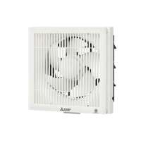 พัดลมดูดอากาศแบบติดผนัง Mitsubishi Electric ขนาด 10 นิ้ว แบบมีตะแกรง สีขาว