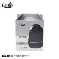 CEFLAR กาต้มน้ำสีดำ 1.8 ลิตร รุ่น CG-04 กำลังไฟ 1500w ตัดไฟอัตโนมัติ Electric kettle