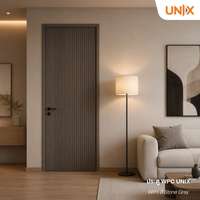 Pre-orderประตู WPC UNIX WP1 70x200 Stone Grey ไม่เจาะ
