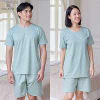 นอนสบาย ชุดนอน แขนสั้น - ขาสั้น สีเขียว size XL