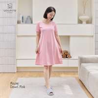 นอนสบาย ชุดนอน เดรส สีชมพู size M