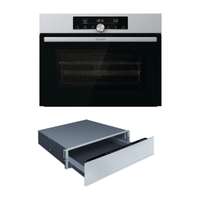 Gorenje แพคคู่สุดคุ้ม เตาอบผสานไมโครเวฟ 50 ลิตร รุ่น BCM4547A10X คู่ลิ้นชักอุ่นอาหาร รุ่น WD1410X