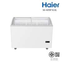 ตู้แช่แข็งฝากระจกโค้ง HAIER Curve glass FZ/ 291L/ 10.3Q รุ่น SD-407DP ขนาด 10.3Q