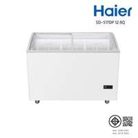 ตู้แช่ฝาบนบานเลื่อน HAIER Curve glass freezer/ 365L/ 12.9Q รุ่นSD-517DP ขนาด 12.9Q