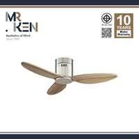 พัดลมเพดาน MR KEN รุ่น CAN Solid Wood 40" DC BN-Natural Wood HR NL  พร้อมรีโมทคอนโทรล