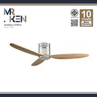 พัดลมเพดาน MR KEN รุ่น CAN Solid Wood 52" DC BN-Natural Wood HR NL  พร้อมรีโมทคอนโทรล