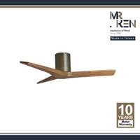 พัดลมเพดาน MR KEN รุ่น FARO 40" DC AB-Teak HR NL  พร้อมรีโมทคอนโทรล