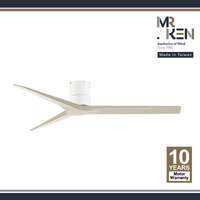 พัดลมเพดาน MR KEN รุ่น FARO 52" DC MWH-Washed White  HR NL  พร้อมรีโมทคอนโทรล