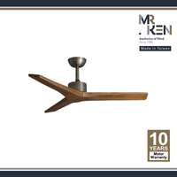 พัดลมเพดาน MR KEN รุ่น FARO 40" DC AB-Teak DR NL  พร้อมรีโมทคอนโทรล