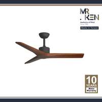 พัดลมเพดาน MR KEN รุ่น FARO 40" DC DB-Dark Walnut DR NL  พร้อมรีโมทคอนโทรล