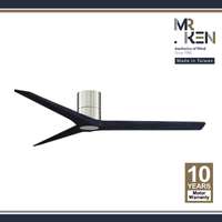 พัดลมเพดาน MR KEN รุ่น FARO 52" DC BN-Charcoal Blue  HR LED  พร้อมรีโมทคอนโทรล