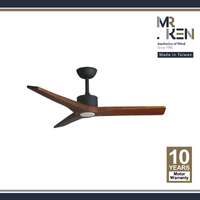 พัดลมเพดาน MR KEN รุ่น FARO 40" DC DB-Dark Walnut DR LED  พร้อมรีโมทคอนโทรล