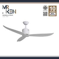 พัดลมเพดาน MR KEN รุ่น NEW SEABIRD OD 52" DC MWH-White DR  NL พร้อมรีโมทคอนโทรล