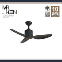 พัดลมเพดาน MR KEN รุ่น NEW SEABIRD OD 40" DC DB-Matte Black DR  NL พร้อมรีโมทคอนโทรล