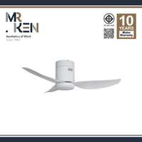 พัดลมเพดาน MR KEN รุ่น NEW SEABIRD OD 40" DC MWH-White HR  LED พร้อมรีโมทคอนโทรล