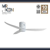 พัดลมเพดาน MR KEN รุ่น NEW SEABIRD OD 52" DC MWH-White HR  LED พร้อมรีโมทคอนโทรล