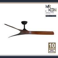 พัดลมเพดาน MR KEN รุ่น LAGUNA 60" DC DB-Dark Walnut DR  พร้อมรีโมทคอนโทรล