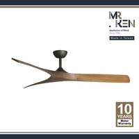 พัดลมเพดาน MR KEN รุ่น LAGUNA 60" DC ABZ-Teak DR  พร้อมรีโมทคอนโทรล