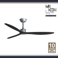 พัดลมเพดาน MR KEN รุ่น ITALIA 52" DC MS-Charcoal Blue DR  พร้อมรีโมทคอนโทรล