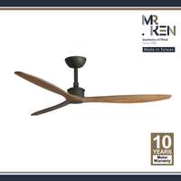 พัดลมเพดาน MR KEN รุ่น ITALIA 52" DC ABZ-Teak DR  พร้อมรีโมทคอนโทรล