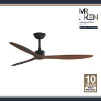 พัดลมเพดาน MR KEN รุ่น ITALIA 52" DC DB-Dark Walnut DR  พร้อมรีโมทคอนโทรล