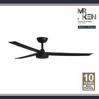 พัดลมเพดาน MR KEN รุ่น INDUSTRIAL 56" DC DB-Black DR  พร้อมรีโมทคอนโทรล