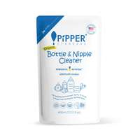 PiPPER STANDARD ผลิตภัณฑ์ล้างขวดนม กลิ่นเจลเทิลเฟรช 400 มล. (ถุงเติม)