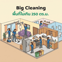 Big Cleaning พื้นที่ไม่เกิน 250 ตร.ม.