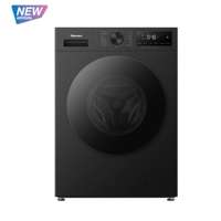 เครื่องซักอบผ้าฝาหน้า Hisense รุ่น WD120I142VKL ขนาดถังซัก 12 กก ถังอบ 8 กก ระบบ Inverter สีดำ