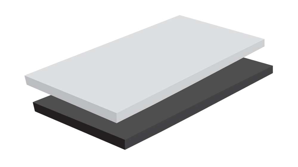 วัสดุอะคูสติก เอสซีจี รุ่น Cylence Zoftone แผ่นแข็งพิเศษ(H) :สีขาว ความหนา 50 มม.มีฟอยล์ด้านหลัง