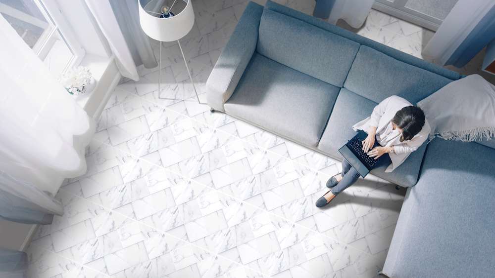 room-scene-cotto tiles-marble-prima-square-satin-45x45-pm